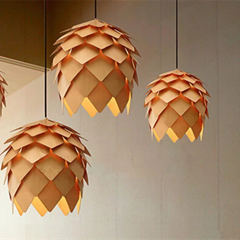 Hanglampen van hout eiken lamp | Lignum