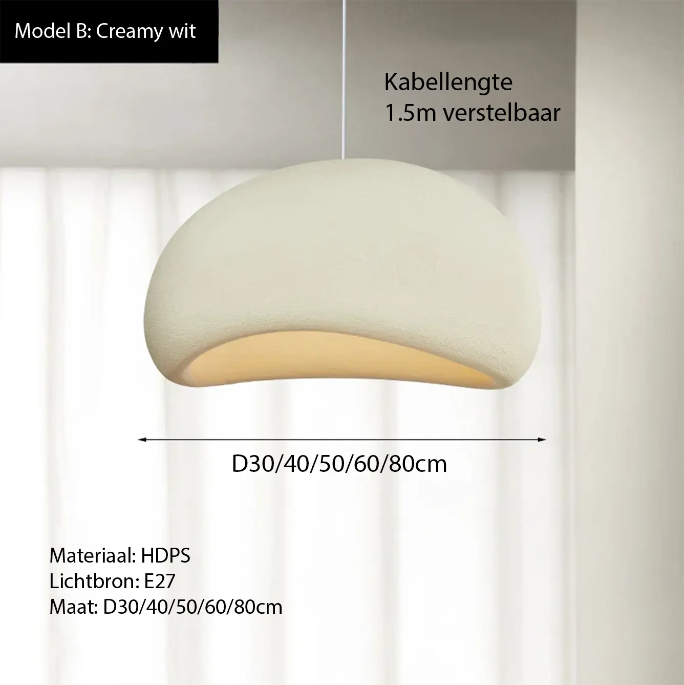 Wabi sabi hanglamp bekend van Libelle | Japandi