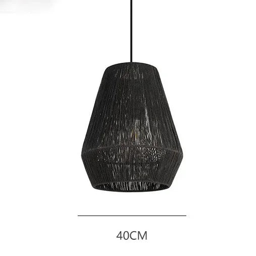 hanglamp touw, hanglamp zwart, hanglamp landelijke, hanglamp design, hanglamp modern

