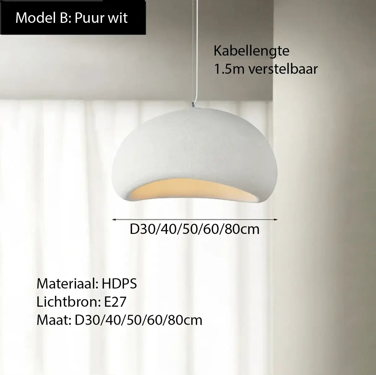 Wabi sabi hanglamp bekend van Libelle | Japandi