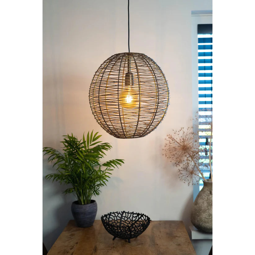 hanglamp brons, hanglamp zwart, hanglamp rotan, hanglamp keuken, hanglamp eetkamer, rotan lamp, hanglamp eettafel, hanglamp eettafel brons