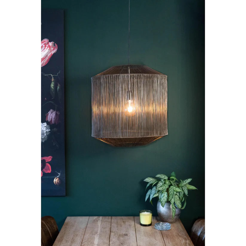 hanglamp brons, hanglamp zwart, hanglamp rotan, hanglamp keuken, hanglamp eetkamer, rotan lamp, hanglamp eettafel, hanglamp eettafel brons