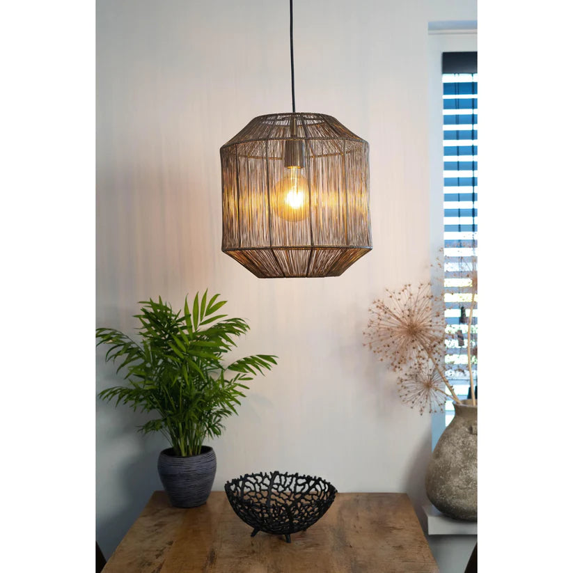 hanglamp brons, hanglamp zwart, hanglamp rotan, hanglamp keuken, hanglamp eetkamer, rotan lamp, hanglamp eettafel, hanglamp eettafel brons