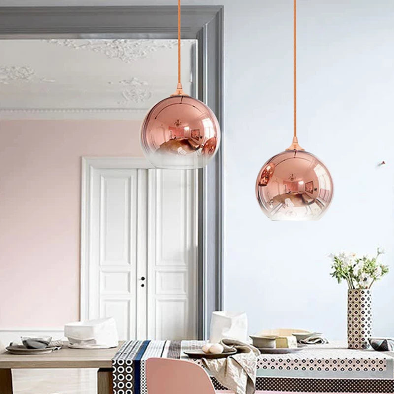 Hanglamp glas goud zilver of rosé goud | Luxara