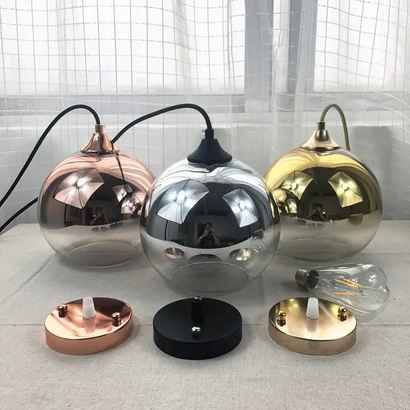 Hanglamp glas goud zilver of rosé goud | Luxara