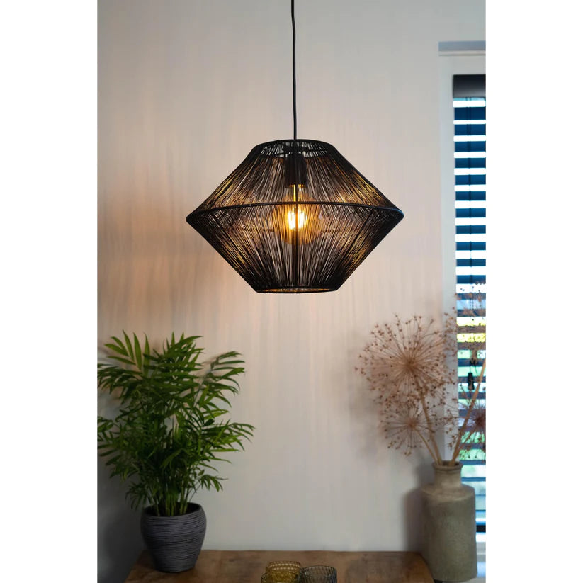 hanglamp zwart, hanglamp rotan, hanglamp keuken, hanglamp eetkamer, rotan lamp, hanglamp eettafel, hanglamp eettafel zwart, hanglamp industrieel