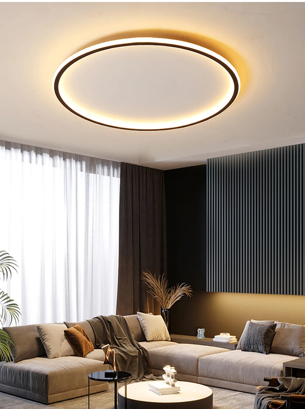 Design plafondlamp rond goud | Lysrum