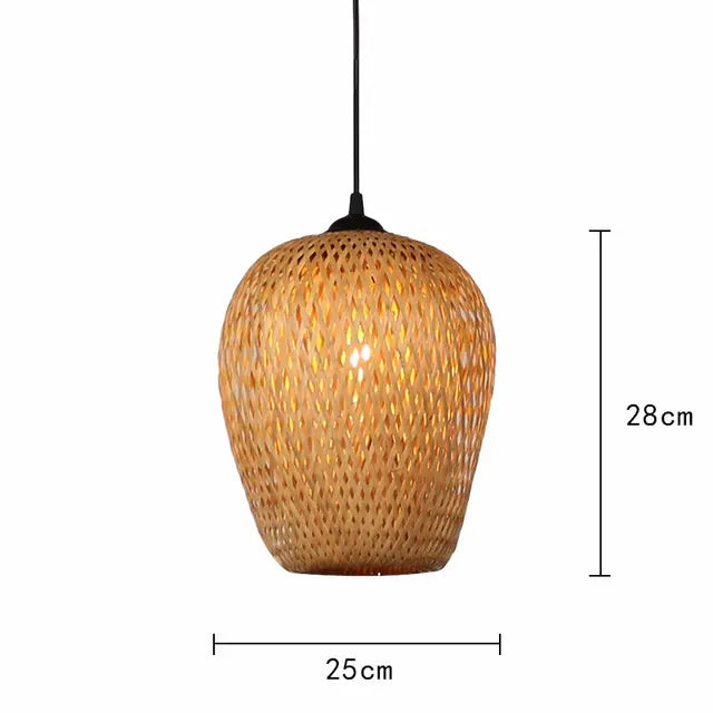 rieten hanglamp