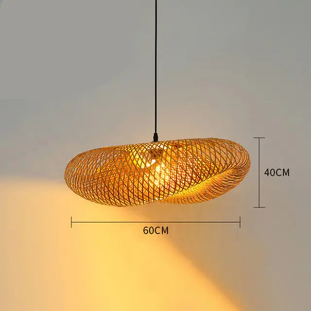 rieten hanglamp