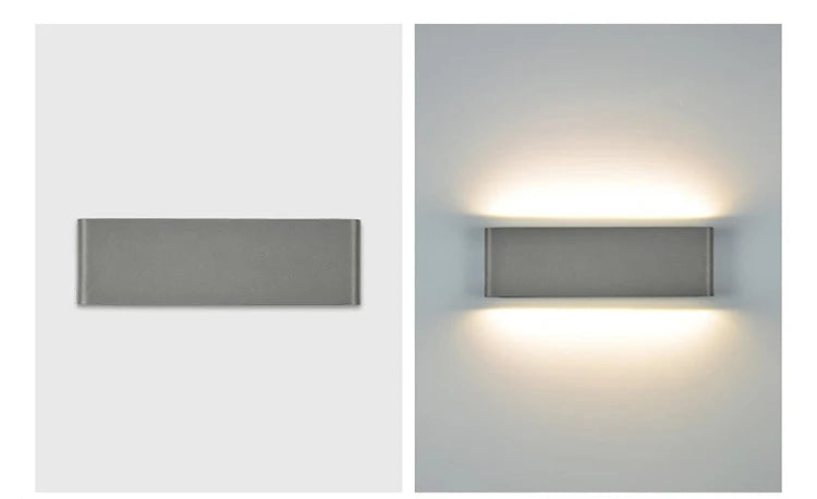 Minimalistische wandlamp in wit grijs of zwart | Lysrum