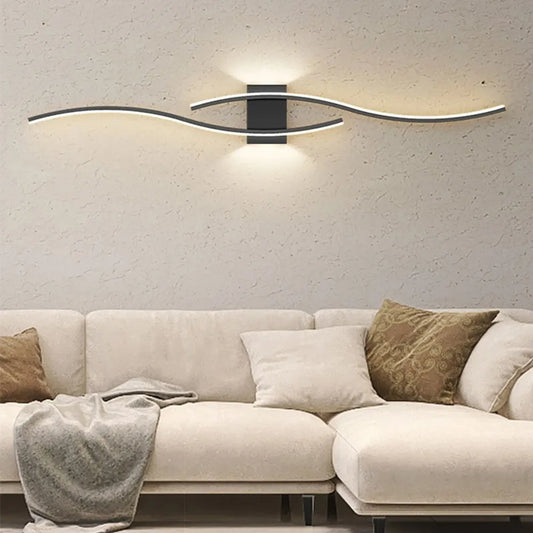 wandlamp design, wandlamp modern, wandlamp met dubbele verlichting, wandlamp zwart, wandlamp woonkamer

