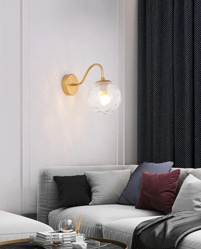 Wandlamp helder glas | Convexum