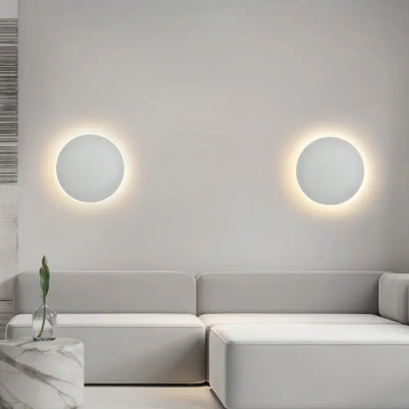 wandlamp rond, ronde wandlamp, wandlamp zwart, wandlamp wit