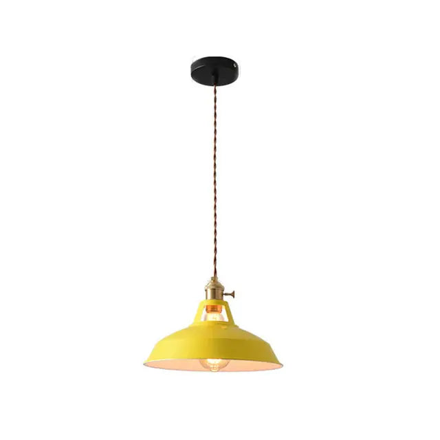 Retro hanglamp geel