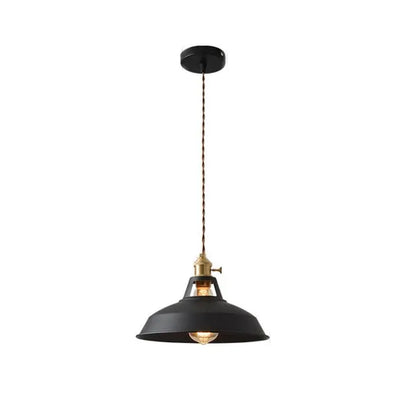 Retro hanglamp zwart