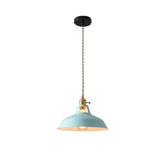 Retro hanglamp blauw