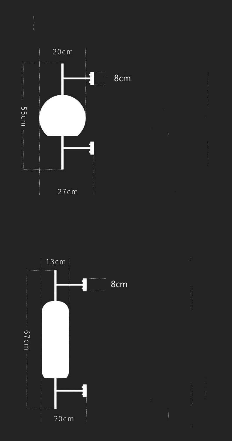 Industrielle Wandlampe